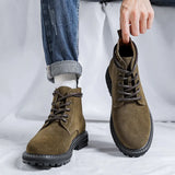 Zingj Martin Men 2023 New Autumn / Winter Boots Vintage Work Boots
