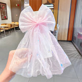 Girls Beautiful Chiffon Bow Print Flower Strawberry Hairpins Headband Kids Sweet Hair Decorate Clip Fashion Hair