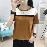 Summer Short Sleeve T shirt Women Tops Camisas Mujer Tshirt Women T-shirt O-neck Loose Cotton Tee Shirt Femme Plus