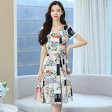 Zingj Photo Autumn Dress Women Summer New Autumn High-End Delicate High-End Women's Short Sleeve High-End Brand