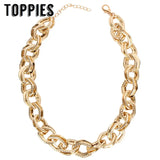 Statement Necklace Choker Gold Chain Necklace Lady Party Jewelry 2019 Women