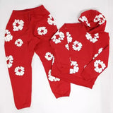 Chaochao Foam Print Loose Sweater Y2K Hip Hop Street Pullover For Men And