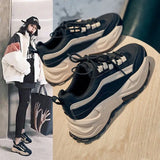Zingj Sports Shoes Female 2023 Summer Rubber PU Color Cake Platform Bottom Lightweight Casual Fashion Dad Shoes