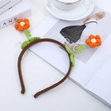 Zingj Wool Knitting Hair Band Female Super Cute Cute Children Slip Headband Autumn Winter Fashion Hair Card