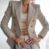 Spot 2025 Women's Wear Slim Solid Color Fashion Casual Suit Short Coat