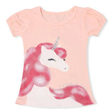 Summer Fashion Unisex Unicorn T-shirt Children Boys Short Sleeves White Tees Baby Kids Cotton Tops For Girls Clothes 3