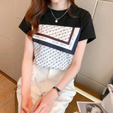 Sleeve T-Shirt Women's Summer Dress 2025 New Fashionable White Chiffon Shirt Small T Loose Shirt