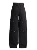 Zingj Premium Sense Pants Spring 2024 New Fashion Personality Trend Wind Detachable Design Sense