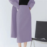 And Long Coffee Dress Women's Summer Open Skirt One High-Waisted Skirt Bag Hip Skirt Suit