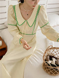 Kitty S-M Office Lady Women Long Dress Spring 2022 Stylish Casual High Waist New Chic Gentle Streetwear OL Slim