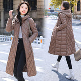 2022 New Winter Coat Women's Jacket Casual Long Parkas Hooded Winter Jacket Women Quilted Down Cotton Padded
