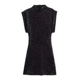 Women's Explosion Design Design Slender Sleeveless Slender Shoulder Slid