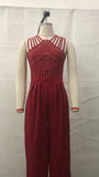 Suits Party Sequins Wide Leg Jumpsuit Women Elegant Sexy Sleeveless One Piece Outfits Summer 2023 Evening Club