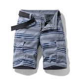 Summer New Men's Casual Retro Classic Pocket Overalls Shorts Jacket Fashion Twill Cotton Camouflage Shorts Men's