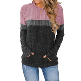 Autumn And Winter New Women's Wear Wish Loose Casual Casual Impact Pocket Splicing