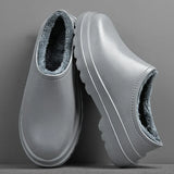 Slippers Winter Warm Plush Indoor Outdoor Couple Slippers WaterProof Soft Comfort Winter Shoes Men Footwear Large Size
