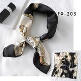 Square Silk Scarf Women Fashion Print Small Neck Scarfs Office Lady Hair Band Foulard Hand Kerchief Female Bandana