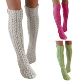 Zingj Twist In The Tube Knitting Pile Pile Socks Women's Solid Color Knit Wool Socks