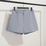 Zingj Photo Suit Shorts Female Summer 2024 New High Waist Loose Gray Five Minute Pants Straight Tube Hong Kong Flavor Casual