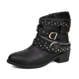 Zippered Martin Boots Women Fall 2025 New Punk Rincley Casual Boots