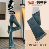 Zingj Pants Autumn Style Outside A Small Bottom Micro Bell Pants Fall Plus Size Jeans Pants Autumn Style-Outfit