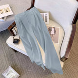 Zingj Wide Leg Pants Women's Pants Spring And Autumn 2024 New High Waist Hanging Feeling Straight Tube Advanced Sense Show Thin White Pants