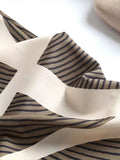 Women Fashion Spring Summer Mini Skirt Hawaiian Vacation Style Striped Skirts High Waist Lace Up Female Skirts
