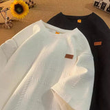 Fashion Short-Sleeved Men's Summer Design Small T-Shirt Top High-End Trendy Five-Sleeve