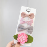 New Leopard Printed Bowknot Hair Clips For Cute Girls Lace Handmade Hairpins Boutique Barrettes Kids Hair