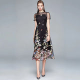 Heavy Industry Positioning Color Embroidery Temperament Female High-Waist Thin