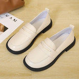 Zingj Jane Shoes Women 2024 Spring And Autumn New British Wind A Foot Pedal Small Leather Shoes Women With Retro Single Shoes Women-Outfit