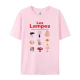 Lamp Print Graphic Tee- Outfit