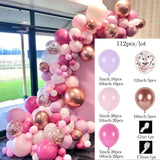 Silver Macaron Birthday Balloon Garland Arch Kit Party Foil Metal Balon Weding Baby Shower Birthday Party Decor Kids
