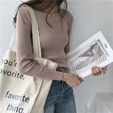 women pullover slim o-neck warm sweaters knitted korean jumper fashion women clothes pull femme poleras sueter