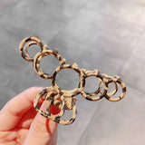 Woman Metal Hair Claws Hair Accessories Chic Barrettes Hair Clips Hairpins Ladies Hairgrip Headwear Girls Ornaments