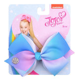 inch JoJo Bows Jojo Siwa Rainbow Printed Knot Ribbon Bow For Girls Handmade Boutique Hair Clip Children Hair