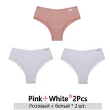 3PCS/Set Cotton Brazilian Panties Woman 2021 Female Panties Lingerie Sexy Thongs Woman Brazilian Pantys Plus Size