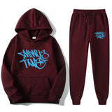 Popular Letter Gothic Print Hoodies Sweatpants Men Y2K New Street Hip Hop Fashion Sports Suit Unisex Casual Loose