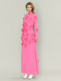 Fashion Casual Style Dress Women's 2025 Spring New Lead Women's Dress Embroidery Splicing High-End