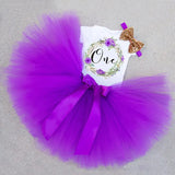 Pink My Little Girl First 1st Birthday Party Dress Tutu Cake Smash Outfits Infant Kid Dress Baby Girl Baptism Clothes 9