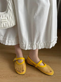 New Fishing Net Hollow Low Help Shallow Single Shoes Women's