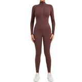 Zingj Long Sleeve Yoga Suit High Intensity Fitness Exercise Tiset 10041-Outfit