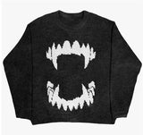 Street Y2k Coat Sports Street Hip-Hop Leisure Color Impact Style Knitted Couple Sweaters Wear