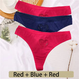 Cotton G-String Seamless Thong Women Transparent Heart Low Waist Panties Ladies Underwear Panty Comfortable