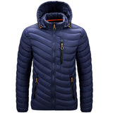 Winter New Leisure Warmth Thick Waterproof Jacket Parka Coat Jacket Men\'s Windproof Hat Parker Jacket Jacket