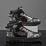 Men Sports Shoes High-top Graffiti SkateBoard Shoes Platform Sneakers Man Waterproof Men's Walking Shoes Zapatos
