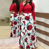 Summer Boho Maxi Dress Women Long Floral Oversized Dress Ladies Sundress Elegant Party Flower Dress For Women Robe