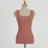 Ribbed Tank Top Women White 2021 Summer Casual Fitness Short Vest Candy Colors Knitted Off Shoulder Sexy Crop Top