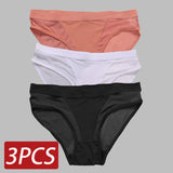 Seamless Hollow Out Women's Panties Women Briefs Transparent Low Waist Underwear Breathable Female Underpants Pantys