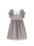 Summer Women's Puff Sleeve Tulle Princess Dress Square Collar Mesh Bubble Dress Evening Party Prom Kawaii A-line Mini